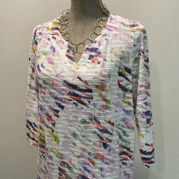 Tribal Multi-Color Sleeved Tee Size Large - Picture 5 of 15